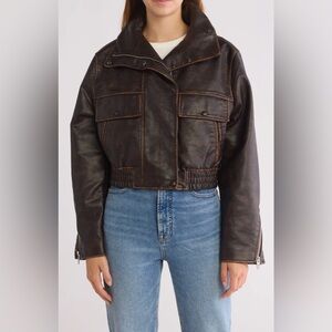BLANK NYC Faux Leather Jacket Size Medium